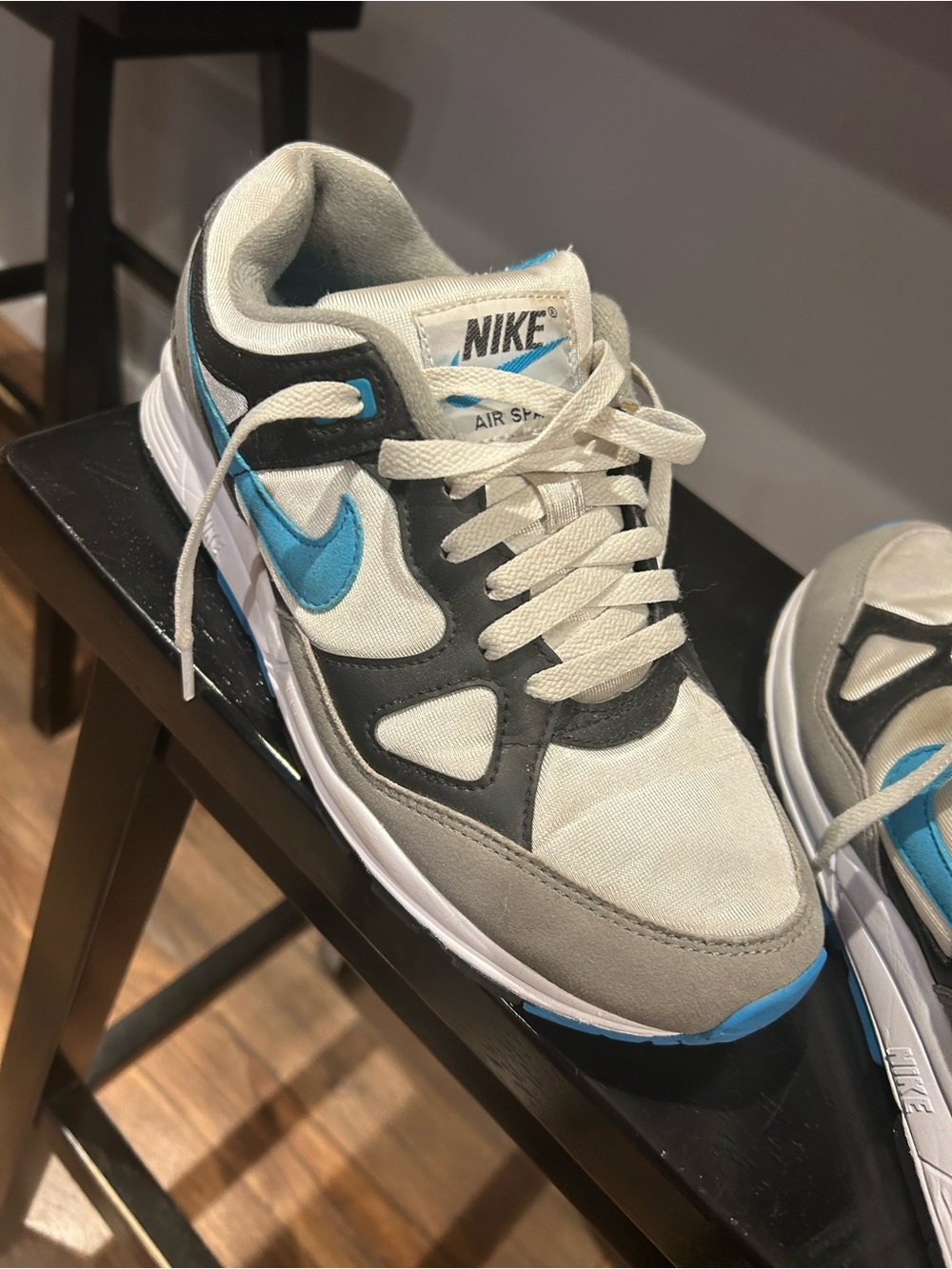 NIKE Air
Air Span II 
Blue & Gray Sneakers - Picture 3 of 9